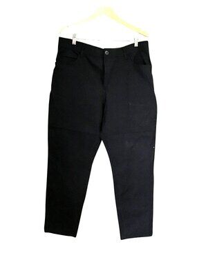 WEATHERPROOF VINTAGE MENS BLACK LIGHT WEIGHT STRAIGHT LEG PANTS SIZE 40X32